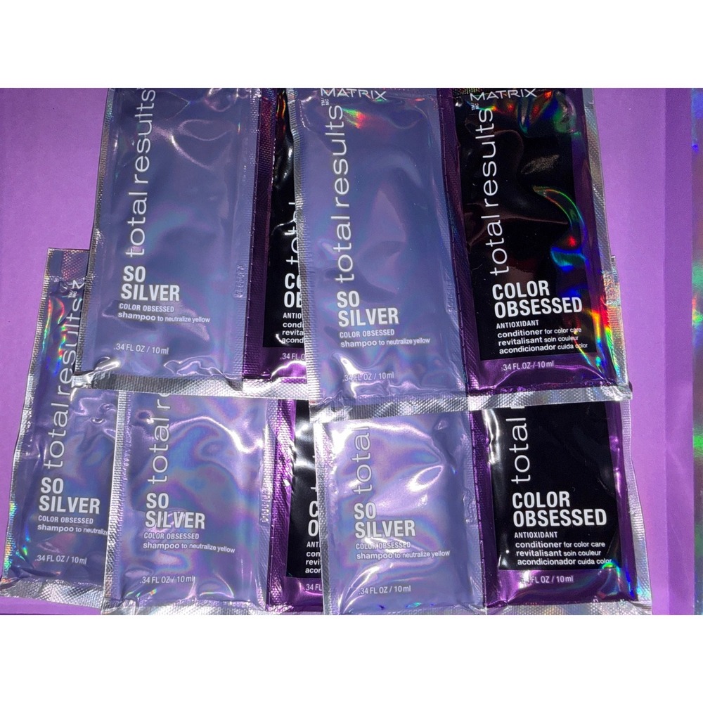 Matrix Total Results Shampoo Conditioner So Silver Color Obsessed Sample Packets